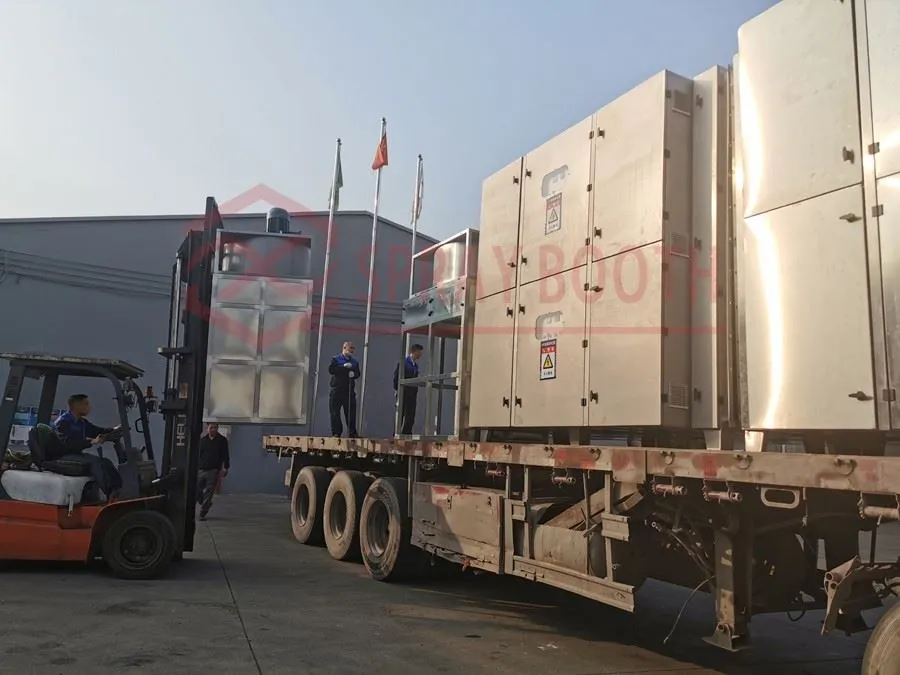 Aerospace equipment spray booth project 3