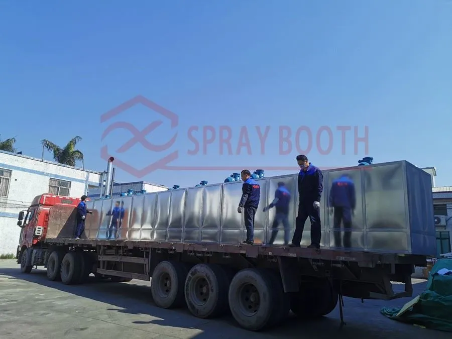 Aerospace equipment spray booth project 5