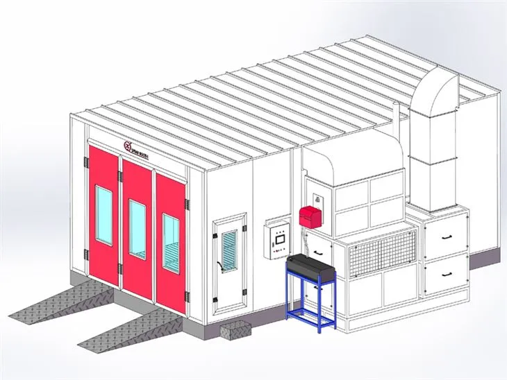 Cabina de vopsea auto pentru magazinul de caroserii
